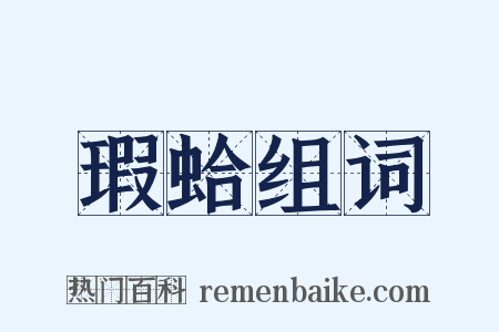 瑕蛤组词是什么意思的图片